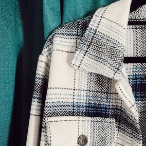 Womens Plaid Shacket